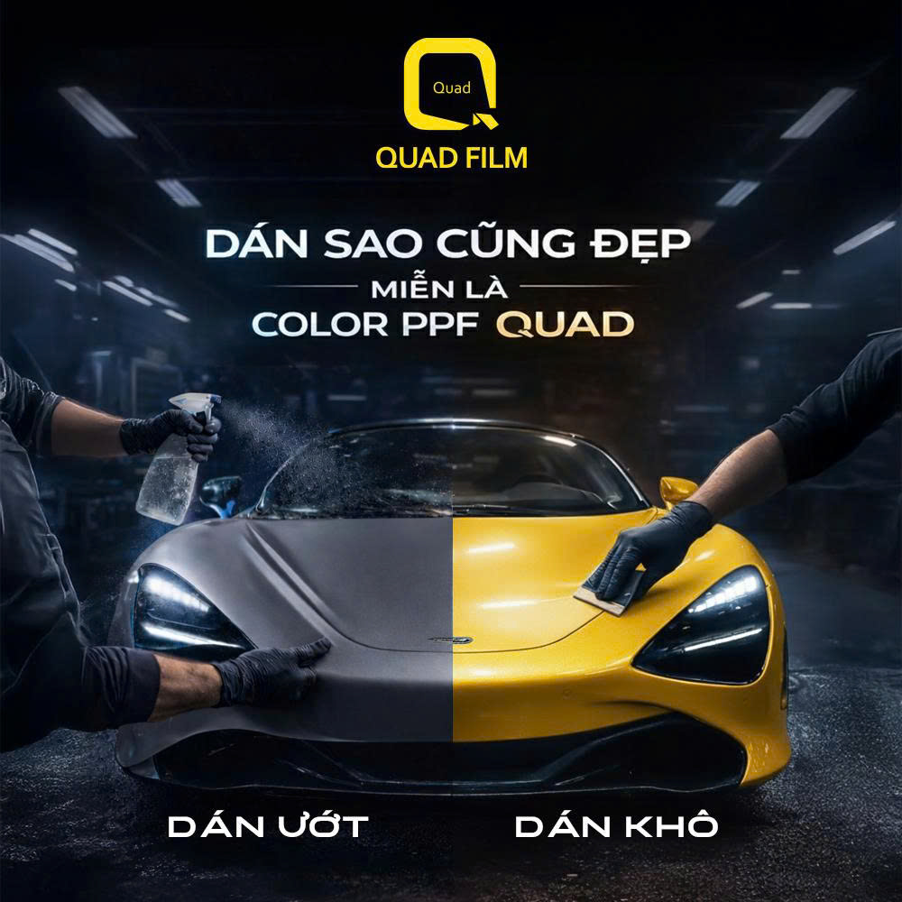 quy trình dán PPF xe hơi chuyên nghiệp