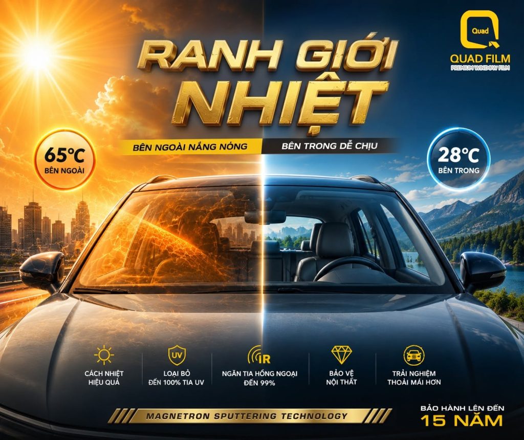 dán phim cách nhiệt ô tô giá bao nhiêu